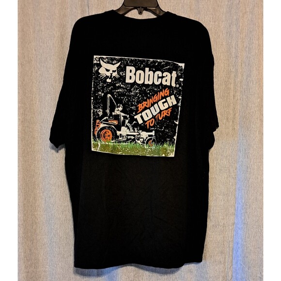 Bobcat Tractor Equipment Bob Cat Men's Black 2XL XXL Lawn Mowing Construction - Picture 2 of 5